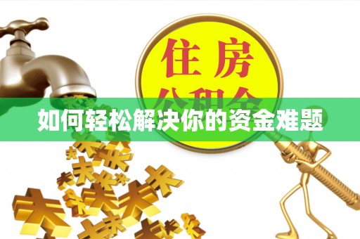 狮潭如何轻松解决你的资金难题
