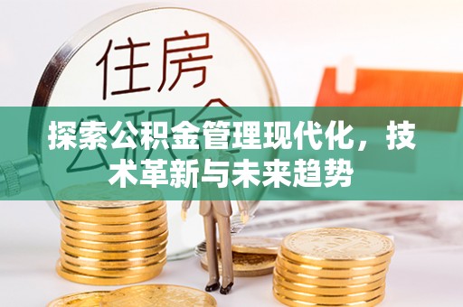 狮潭探索公积金管理现代化，技术革新与未来趋势