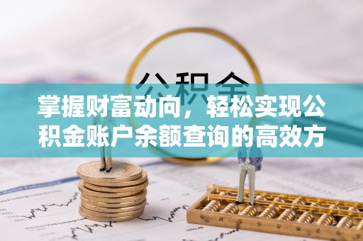 狮潭掌握财富动向，轻松实现公积金账户余额查询的高效方式