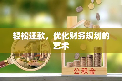 狮潭轻松还款，优化财务规划的艺术