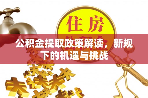 狮潭公积金提取政策解读，新规下的机遇与挑战