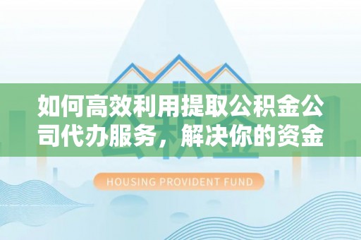 狮潭如何高效利用提取公积金公司代办服务，解决你的资金难题