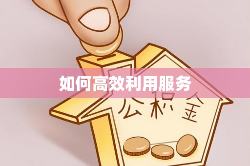 狮潭如何高效利用服务