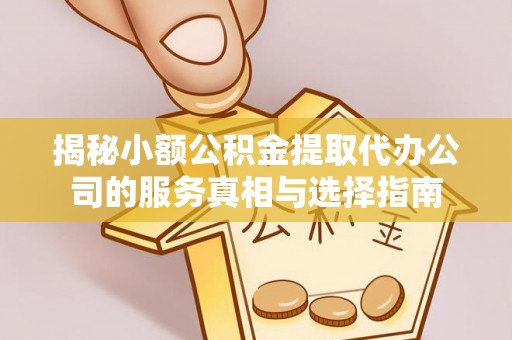 狮潭揭秘小额公积金提取代办公司的服务真相与选择指南