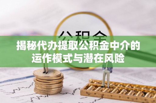 狮潭揭秘代办提取公积金中介的运作模式与潜在风险