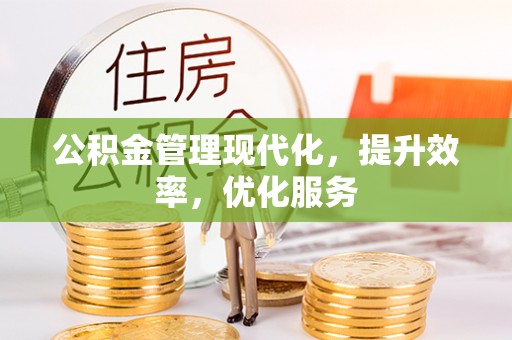 狮潭公积金管理现代化，提升效率，优化服务